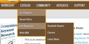 Third Tier Menu