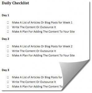 Daily Affiliate Checklist
