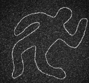 chalk outline