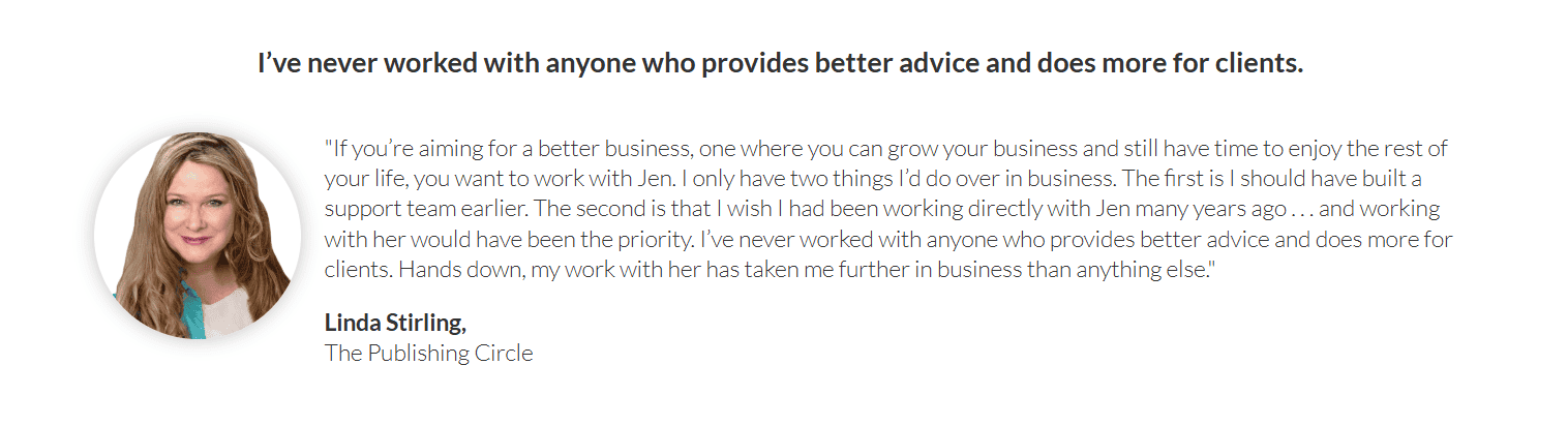 Jen Perdew Testimonial