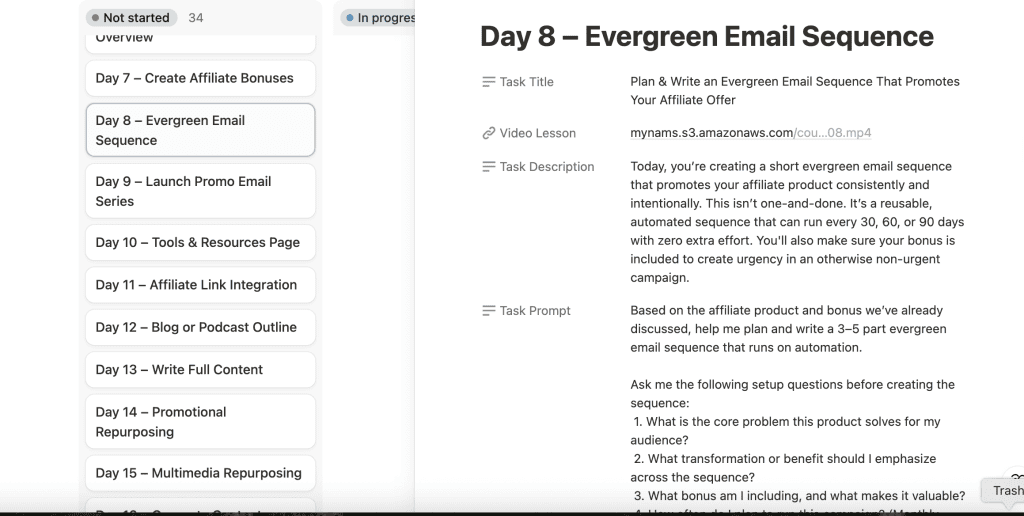 This is what your AI Freedom dashboard actually looks like. Clear, organized, and ready to use right away.